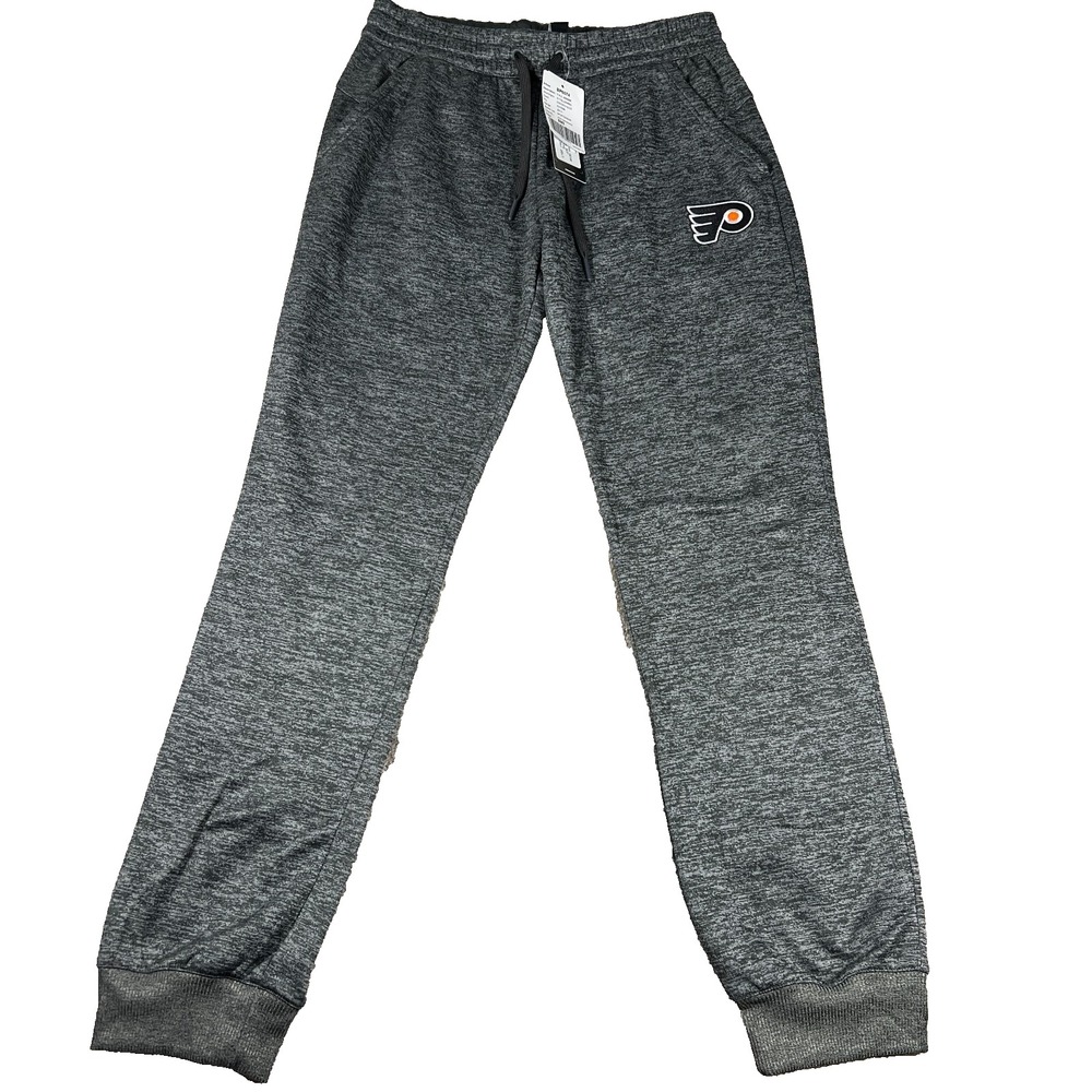 Adidas Womens Small Gray Philadelphia Flyers Climawarm Fleece NHL Jogger NWT